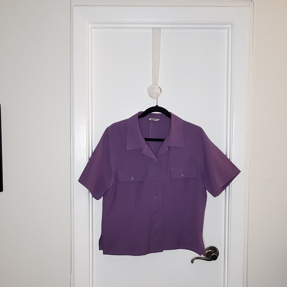 Dry Fock purple button up shirt